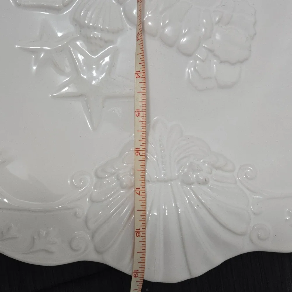 Sanor Ceramica Portugal White Lobster Serving Platter 19